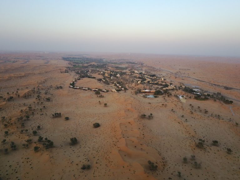 Al Wadi Desert from above with a DJI 