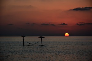 Sunset at Anantara Dhigu Maldives