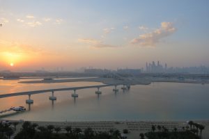 View to Dubai City from Atlantis the Palm